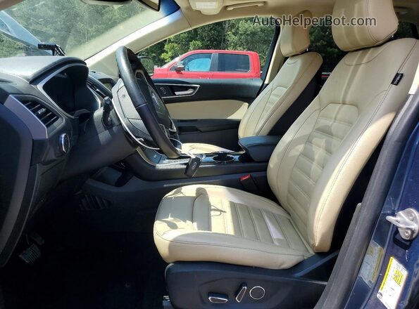 2FMPK3J97JBC04703 2018 FORD EDGE Blue Вид салону спереду