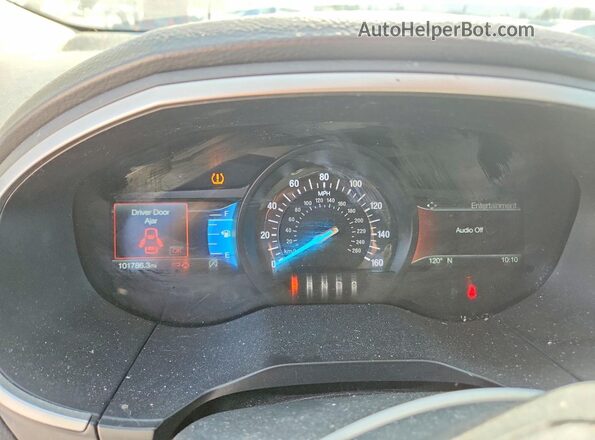2FMPK3J98KBB14364 2019 FORD EDGE Gray Вид щитка приладів