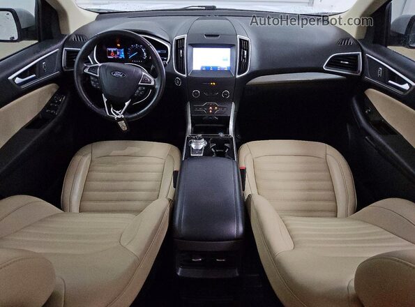 2FMPK3J98KBC44774 2019 FORD EDGE White Вид панелі приладів