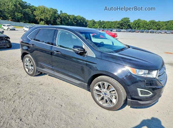 2FMPK3K83GBB47768 2016 FORD EDGE Черный Передняя правая четверть