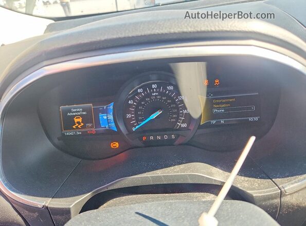 2FMPK3K83GBB47768 2016 FORD EDGE Черный Вид щитка приборов