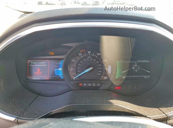 2FMPK3K91LBA15854 2020 FORD EDGE Gray Вид щитка приладів