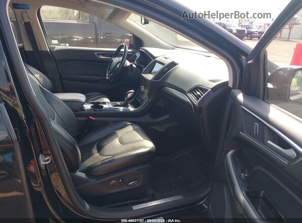 2FMPK3K92HBB12293 2017 FORD EDGE Black Front interior view