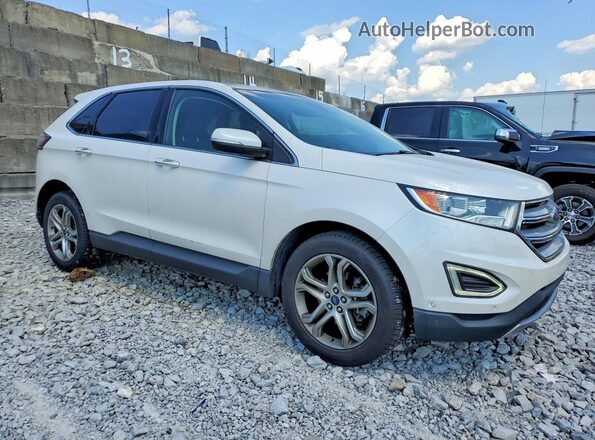 2FMPK3K95GBC34161 2016 FORD EDGE Белый Передняя правая четверть