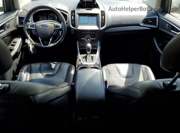 2FMPK3K95GBC34161 2016 FORD EDGE Белый Вид панели приборов
