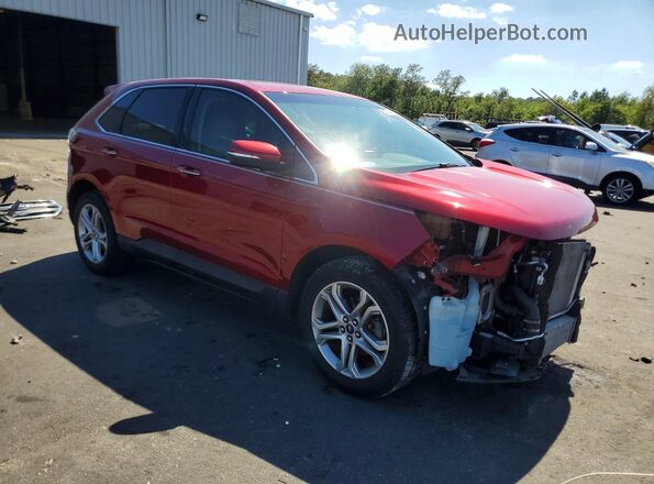 2FMPK3K95HBC01470 2017 FORD EDGE Burgundy Przód prawy
