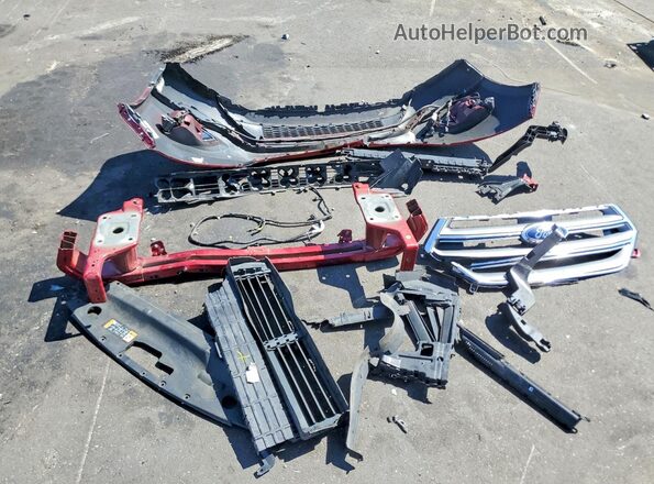 2FMPK3K95HBC01470 2017 FORD EDGE Burgundy Widok naklejki z numerem VIN