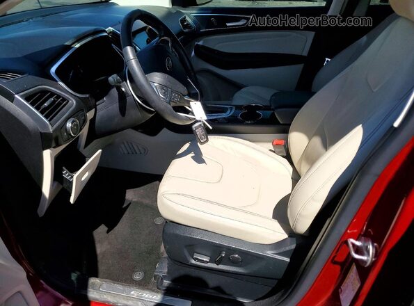 2FMPK3K95HBC01470 2017 FORD EDGE Burgundy Widok wnętrza z przodu