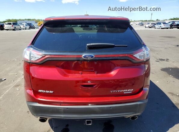2FMPK3K95HBC01470 2017 FORD EDGE Burgundy Widok z tyłu