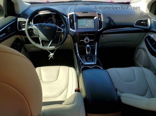 2FMPK3K95HBC01470 2017 FORD EDGE Burgundy Widok deski rozdzielczej