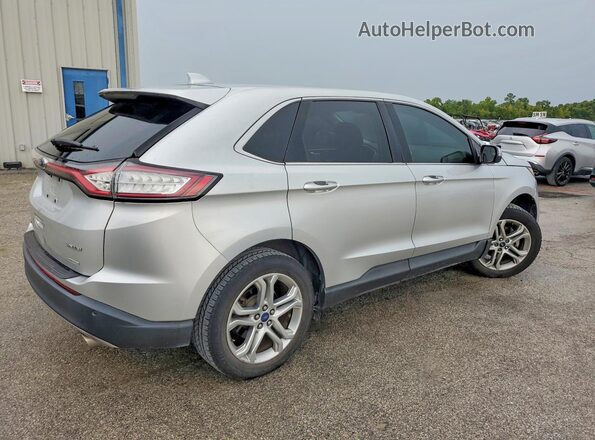 2FMPK3K97JBB43853 2018 FORD EDGE Серебряный Задняя правая четверть