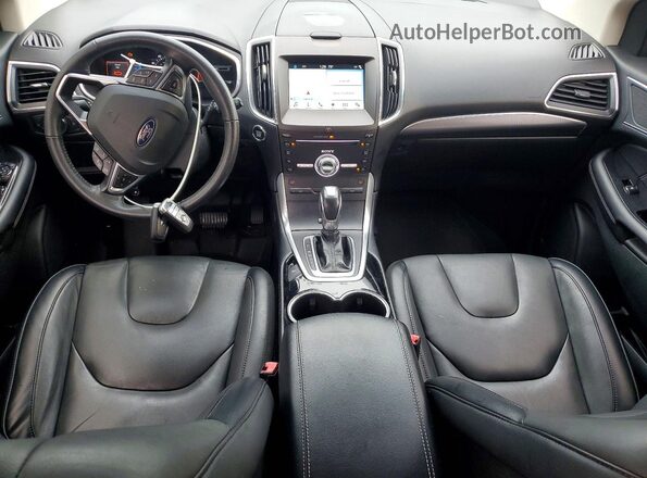 2FMPK3K97JBB43853 2018 FORD EDGE Серебряный Вид панели приборов