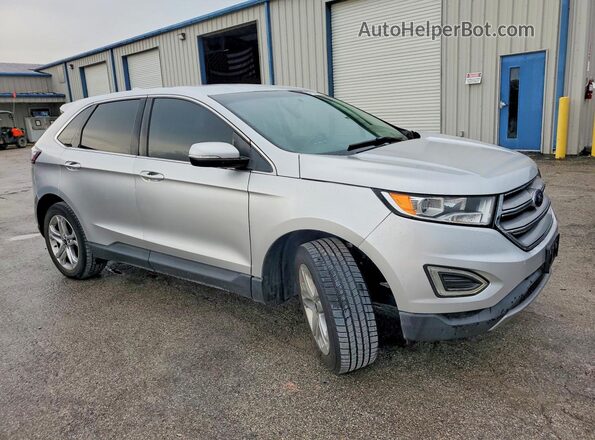 2FMPK3K97JBB43853 2018 FORD EDGE Серебряный Передняя правая четверть