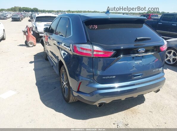 2FMPK3K99KBB69114 2019 FORD EDGE Blue უკანა მარცხენა
