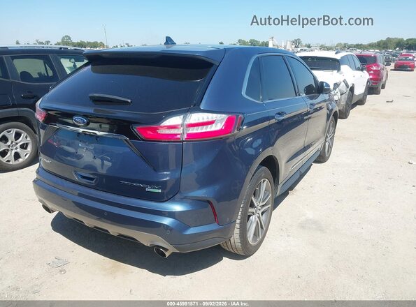 2FMPK3K99KBB69114 2019 FORD EDGE Blue უკანა მარჯვენა