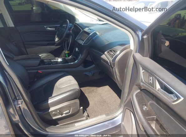 2FMPK3K99KBB69114 2019 FORD EDGE Blue წინა სალონის ხედი