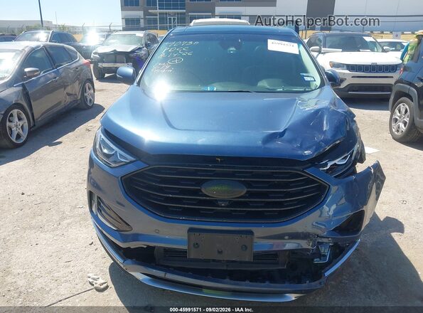 2FMPK3K99KBB69114 2019 FORD EDGE Blue ხელსაწყოთა პანელის ხედი