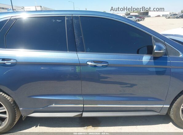 2FMPK3K99KBB69114 2019 FORD EDGE Blue უკანა სალონის ხედი