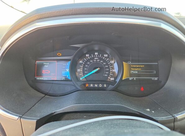 2FMPK3K9XKBB37482 2019 FORD EDGE Silver Instrument cluster view