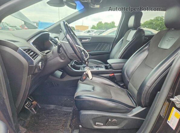 2FMPK4AP0KBC08825 2019 FORD EDGE Black Vista interior delantera