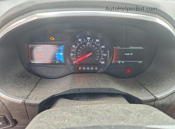 2FMPK4AP0KBC08825 2019 FORD EDGE Black Vista del cuadro de instrumentos