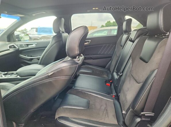 2FMPK4AP0KBC08825 2019 FORD EDGE Black Vista interior trasera
