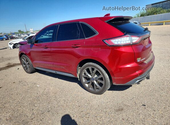 2FMPK4AP1GBB53194 2016 FORD EDGE Red Задня ліва чверть