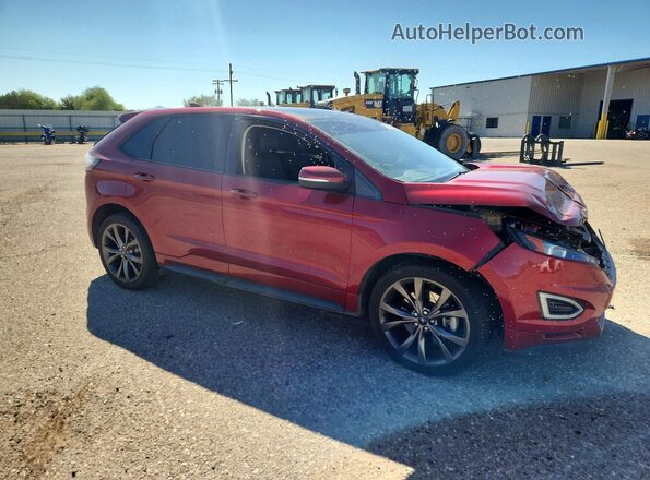 2FMPK4AP1GBB53194 2016 FORD EDGE Red Передня права чверть
