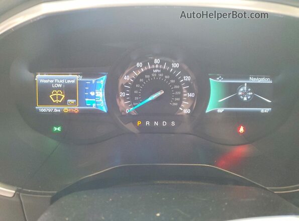 2FMPK4AP2GBB57920 2016 FORD EDGE Black Widok zestawu wskaźników
