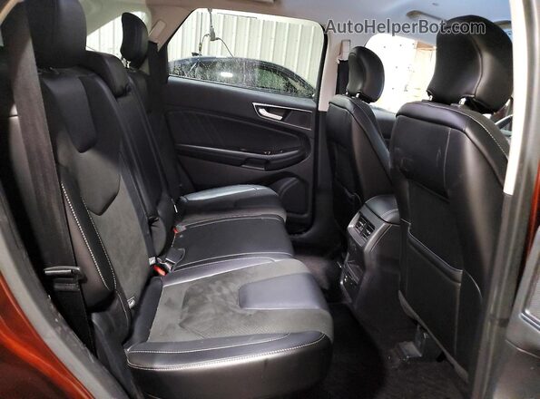 2FMPK4AP2GBC31465 2016 FORD EDGE Burgundy Widok wnętrza z tyłu