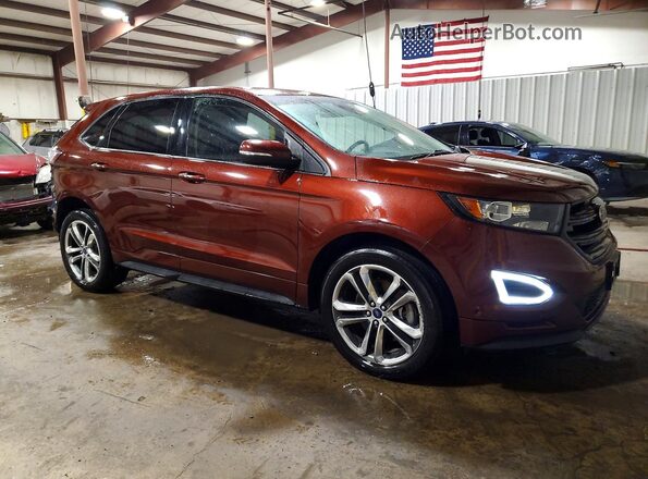 2FMPK4AP2GBC31465 2016 FORD EDGE Burgundy Przód prawy
