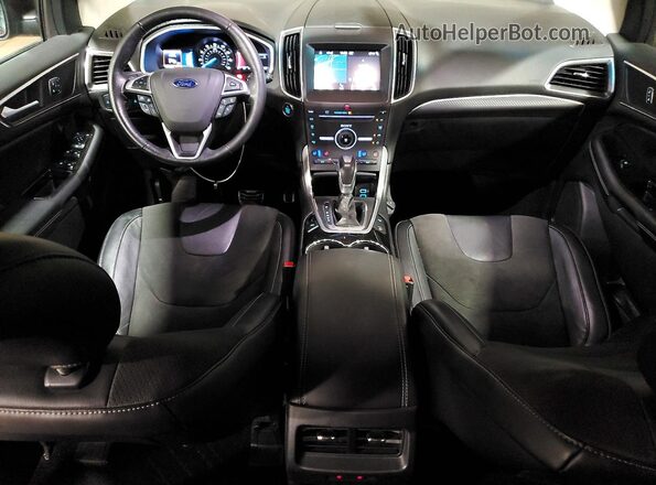 2FMPK4AP2GBC31465 2016 FORD EDGE Burgundy Widok deski rozdzielczej