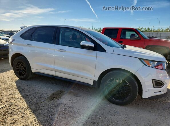2FMPK4AP4HBC46227 2017 FORD EDGE White Delantero derecho
