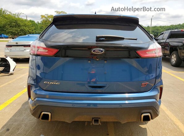 2FMPK4AP4KBC71880 2019 FORD EDGE Blue უკანა ხედი