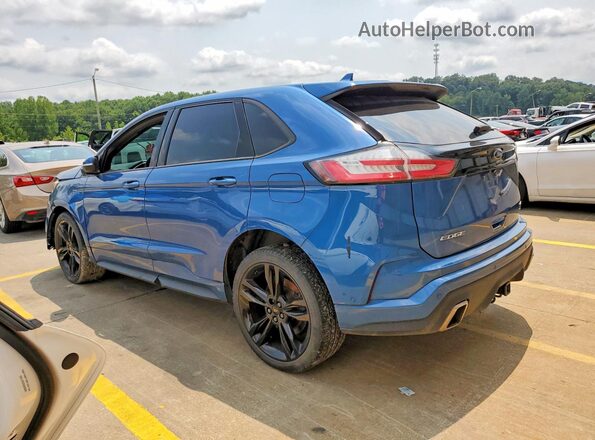 2FMPK4AP4KBC71880 2019 FORD EDGE Blue უკანა მარცხენა