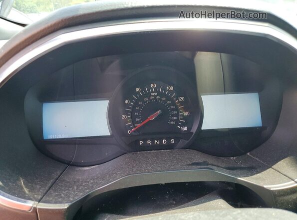 2FMPK4AP4KBC71880 2019 FORD EDGE Blue ხელსაწყოთა პანელის ხედი