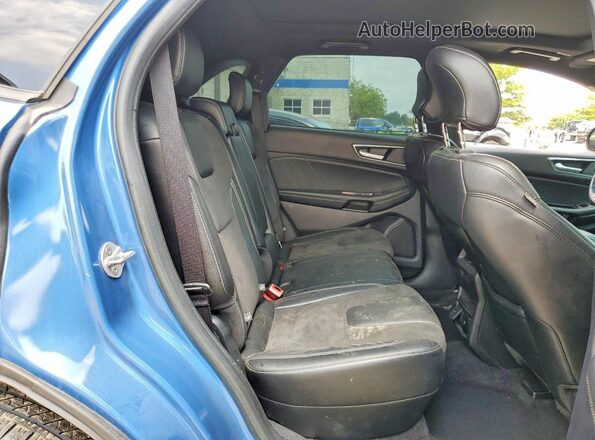 2FMPK4AP4KBC71880 2019 FORD EDGE Blue უკანა სალონის ხედი