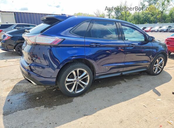 2FMPK4AP9GBC64656 2016 FORD EDGE Blue Trasero derecho