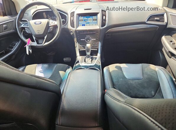 2FMPK4AP9GBC64656 2016 FORD EDGE Blue Vista del salpicadero
