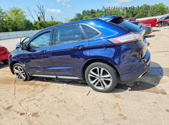 2FMPK4AP9GBC64656 2016 FORD EDGE Blue Trasero izquierdo
