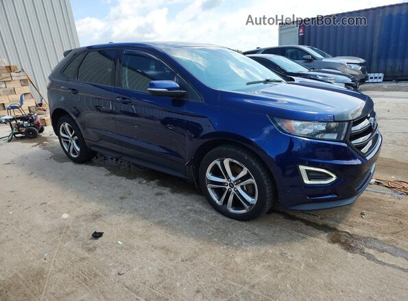 2FMPK4AP9GBC64656 2016 FORD EDGE Blue Delantero derecho