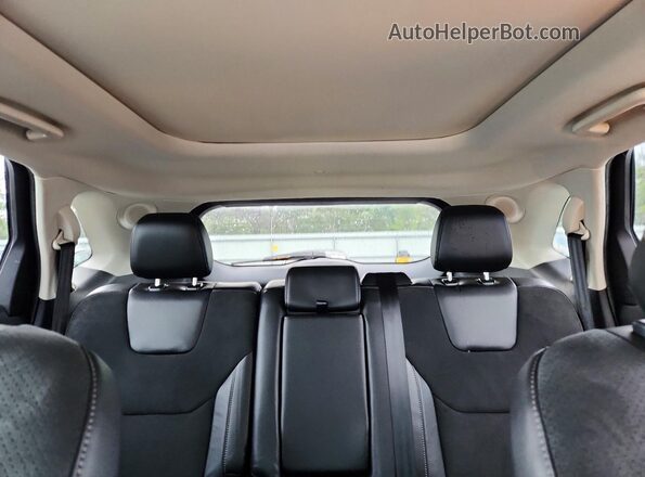 2FMPK4APXGBB02065 2016 FORD EDGE Black Вид задніх сидінь