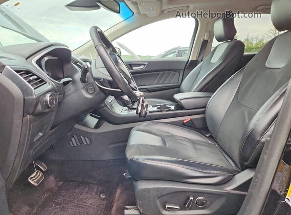 2FMPK4APXGBB02065 2016 FORD EDGE Black Вид салону спереду