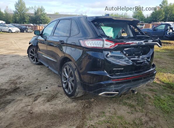 2FMPK4APXHBC56437 2017 FORD EDGE Black Rear left