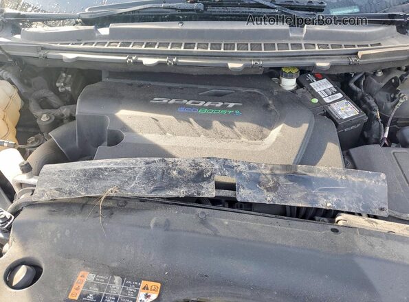 2FMPK4APXHBC56437 2017 FORD EDGE Black Engine compartment view
