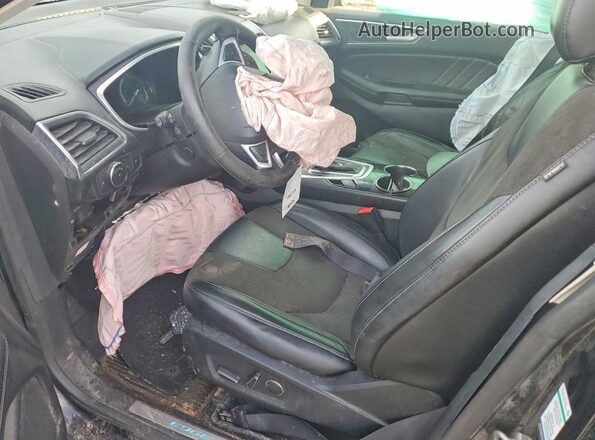 2FMPK4APXHBC56437 2017 FORD EDGE Black Front interior view