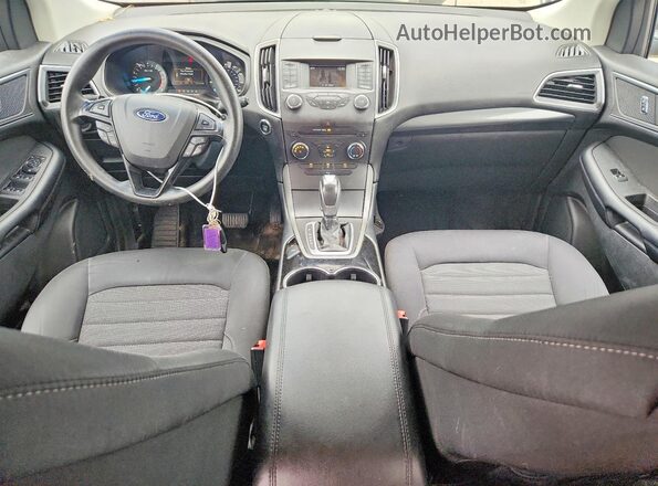 2FMPK4G90GBB26058 2016 FORD EDGE Gray Widok deski rozdzielczej