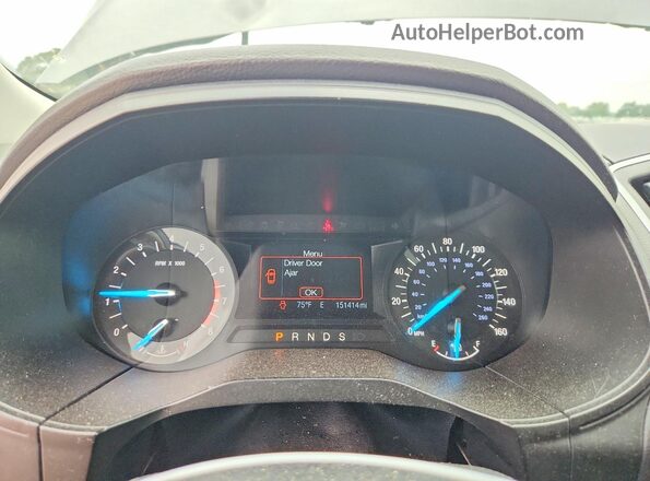 2FMPK4G90GBB26058 2016 FORD EDGE Gray Widok zestawu wskaźników