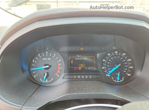 2FMPK4G91LBA68536 2020 FORD EDGE Black Вид щитка приладів