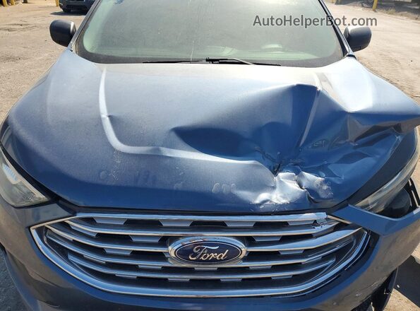 2FMPK4G93KBC49474 2019 FORD EDGE Blue Widok wnętrza z tyłu